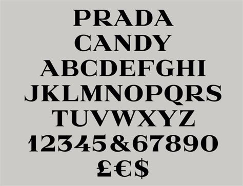 prada text|prada candy font download.